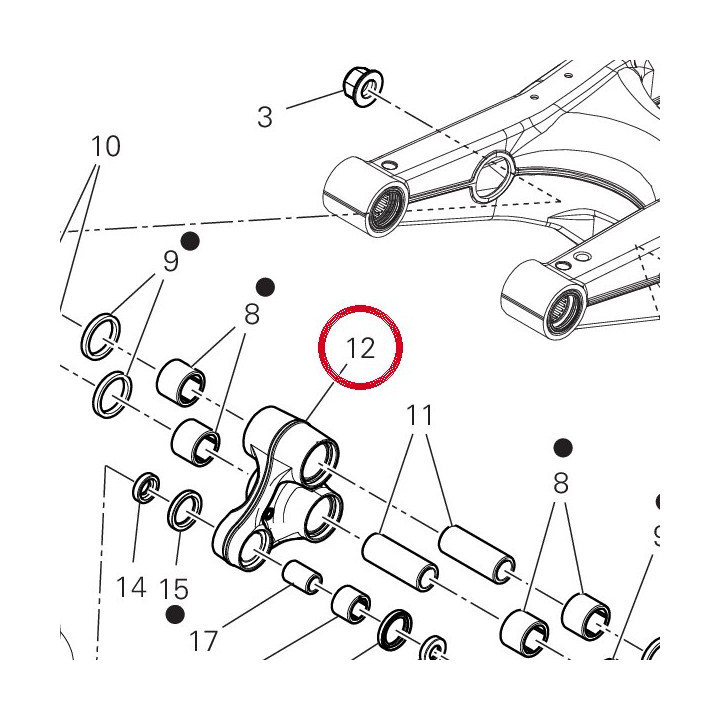 Culbuteur 37212371AA — réf. 37212371AA | Ducati Store