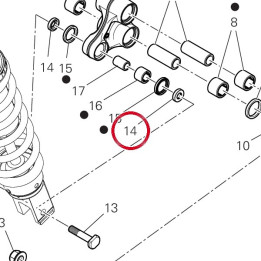 Entretoise ext. 7131F841A — réf. 7131F841A | Ducati Store