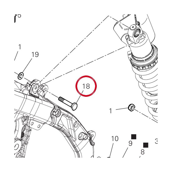 Vis supérieur 7791D843AA — réf. 7791D843AA | Ducati Store