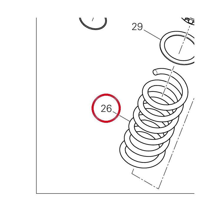 Ressort amortisseur arrière — réf. 34924001A | Ducati Store