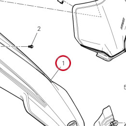 Garde-Boue avant 564P7092AA — réf. 564P7092AA | Ducati Store