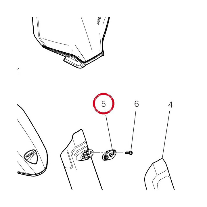 Guide tuyau 75812711AA — réf. 75812711AA | Ducati Store