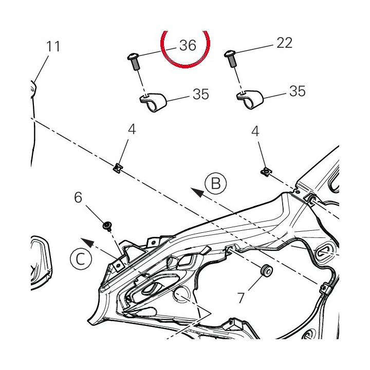 Vis taraud 77440171A — réf. 77440171A | Ducati Store