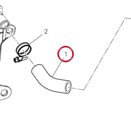 Tuyau radiateur 80012821A — réf. 80012821A | Ducati Store