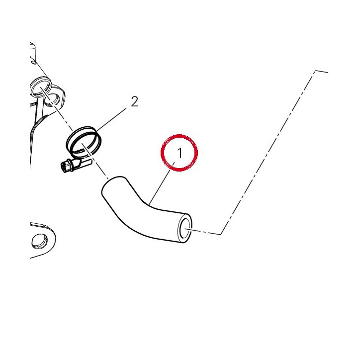 Tuyau radiateur 80012821A — réf. 80012821A | Ducati Store