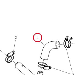 Coolant hose 80012801A — réf. 80012801A | Ducati Store