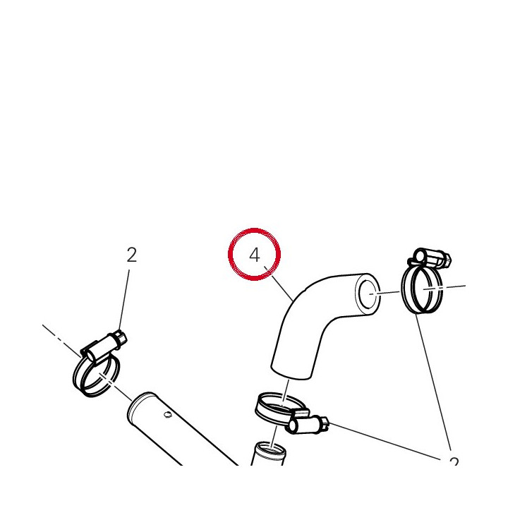 Coolant hose 80012801A — réf. 80012801A | Ducati Store