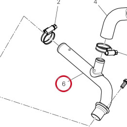 Tubo ritorno H2O motore — réf. 80018612A | Ducati Store