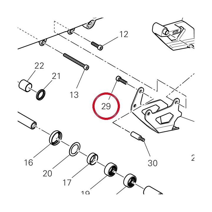Vis tef M6X14 77250988B — réf. 77250988B | Ducati Store