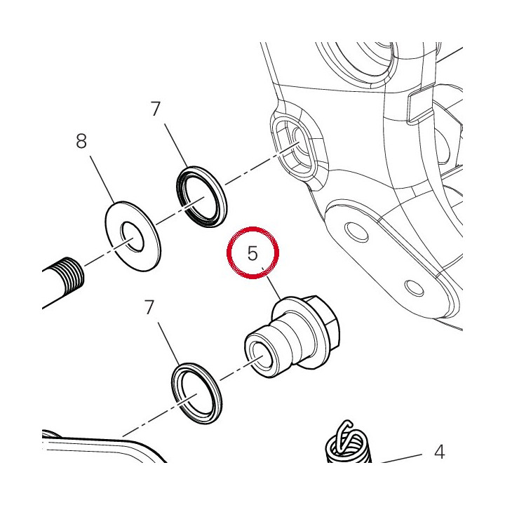 Fulcre de rotation — réf. 7791D881AA | Ducati Store