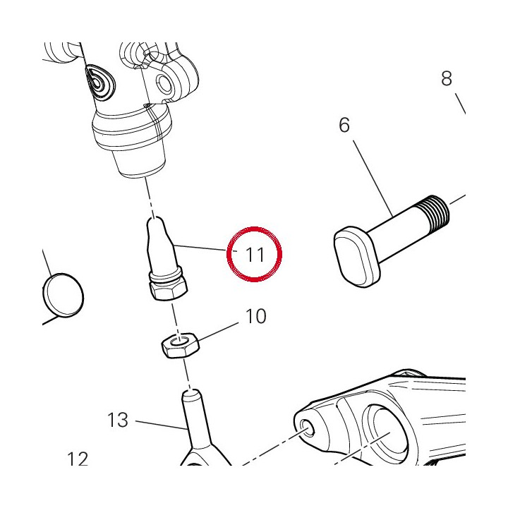 Tige maître cylindre — réf. 11714011AA | Ducati Store