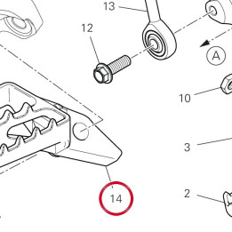 Repose-Pieds avant droit — réf. 46411321AA | Ducati Store
