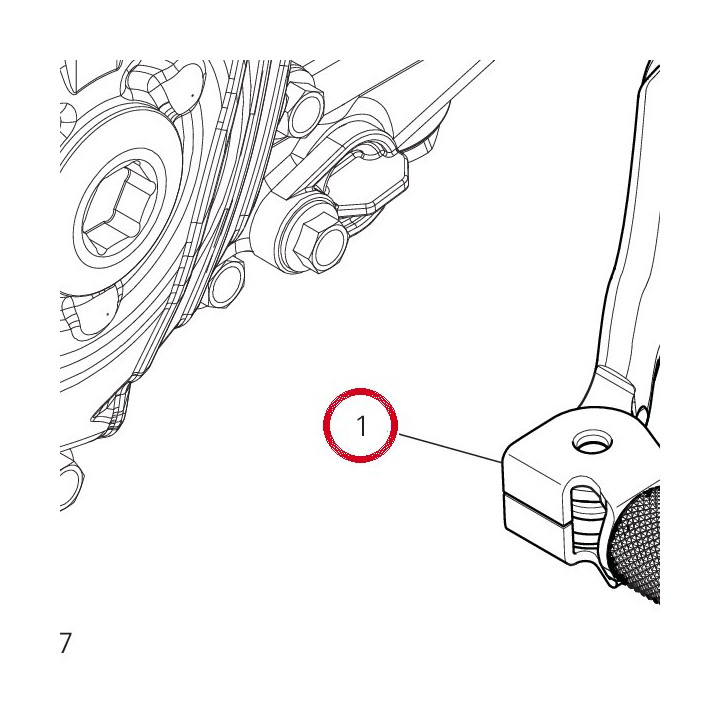Assieme leva cambio — réf. 45623722AA | Ducati Store