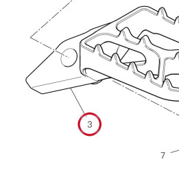 Repose-Pieds avant gauche — réf. 46411311AA | Ducati Store