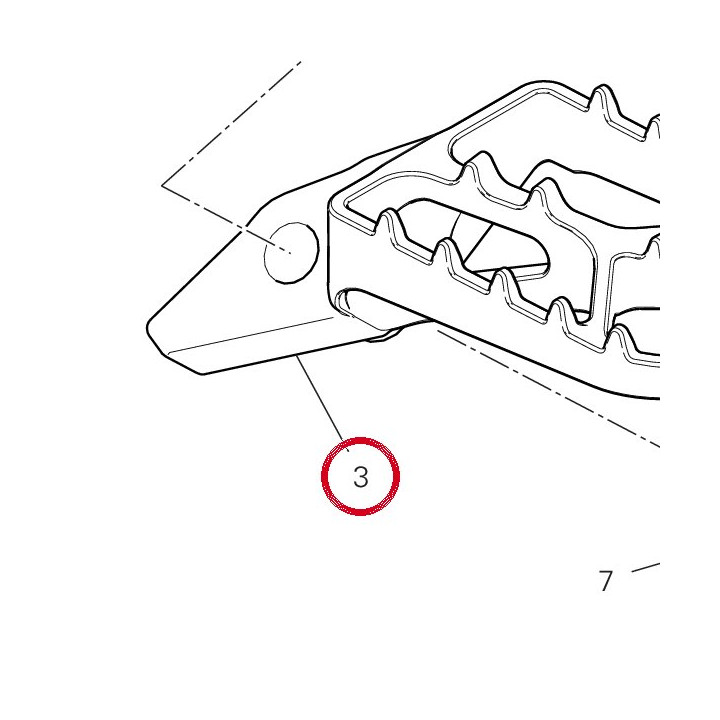 Repose-Pieds avant gauche — réf. 46411311AA | Ducati Store