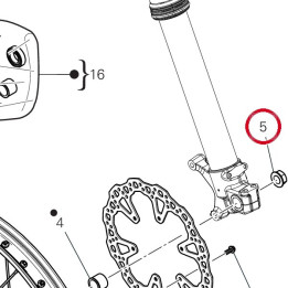 Ecrou 74811511AA — réf. 74811511AA | Ducati Store
