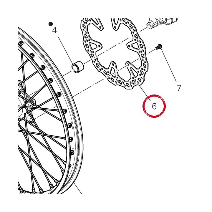 Disque frein avant 49241991A — réf. 49241991A | Ducati Store