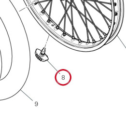 Clip de pneu 8301P961A — réf. 8301P961A | Ducati Store