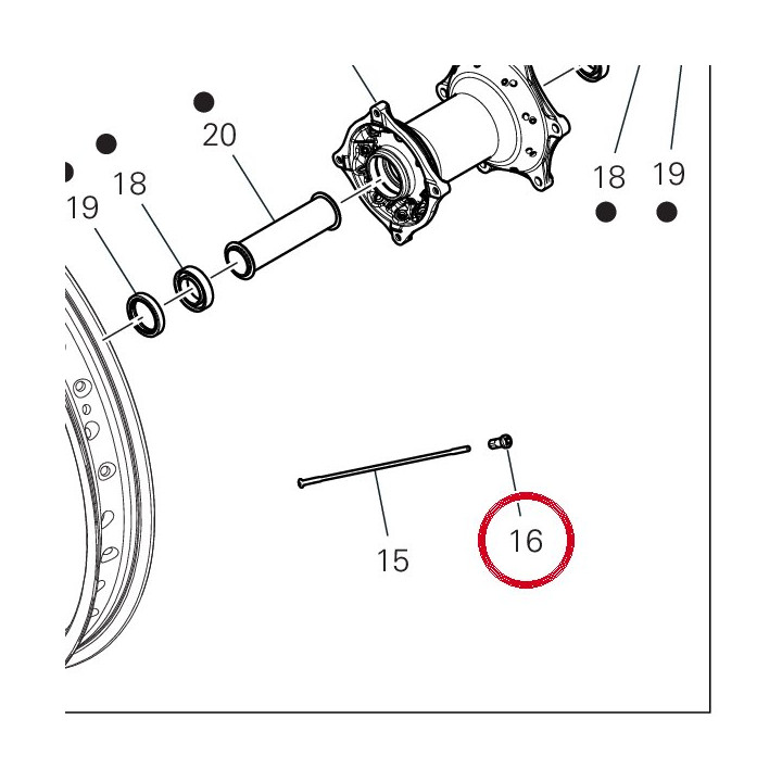 Nipple, rayon 81540161A — réf. 81540161A | Ducati Store