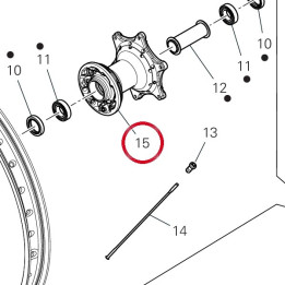 Mozzo anteriore 16210941A — réf. 16210941A | Ducati Store