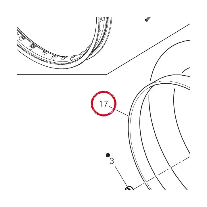 Protection chambre à air — réf. 46047711A | Ducati Store