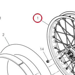 Jante roue ar. 50223481A — réf. 50223481A | Ducati Store