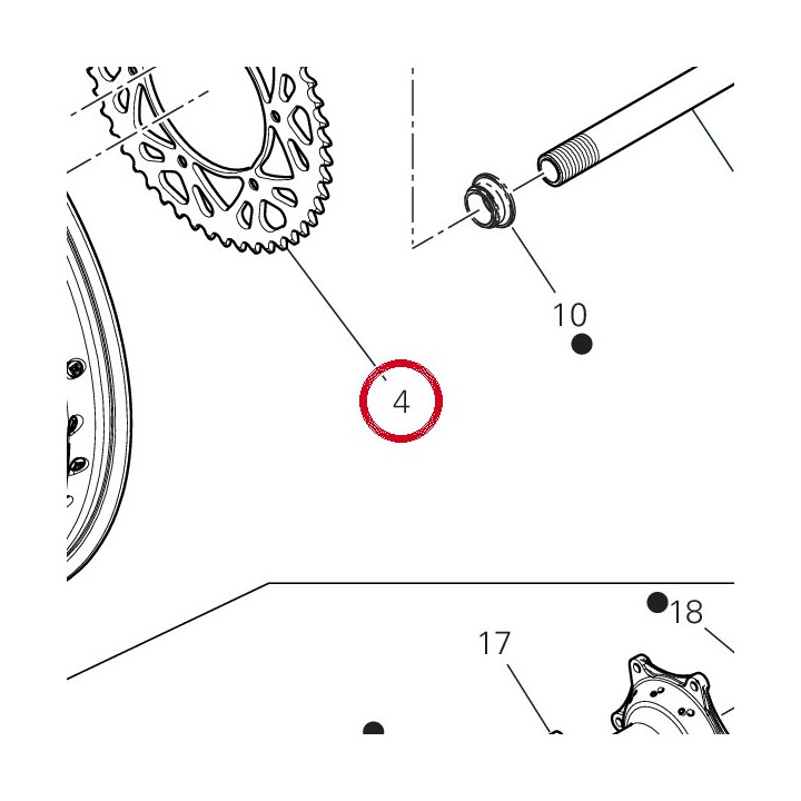 Corona Z49 - 520 49417171AA — réf. 49417171AA | Ducati Store