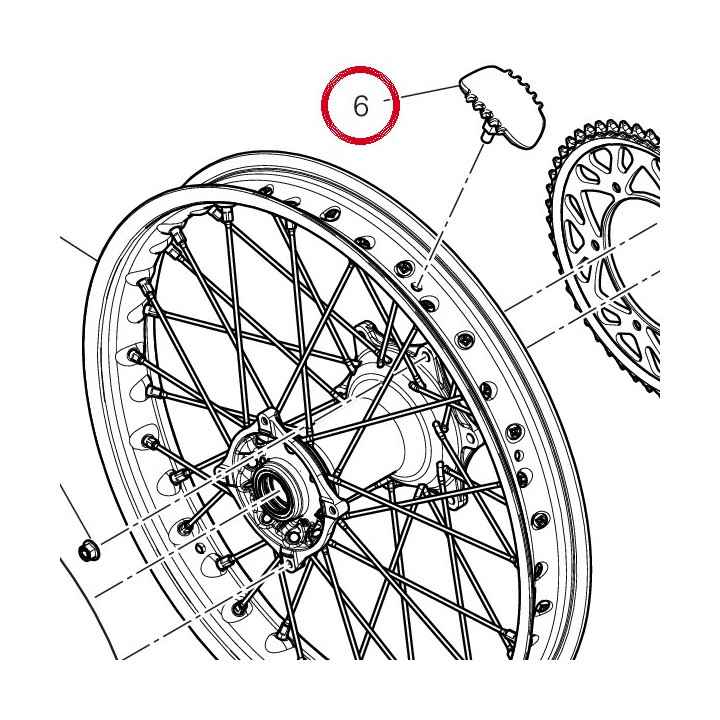 Clip de pneu 8301P971A — réf. 8301P971A | Ducati Store