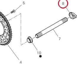 Tendeur chaîne gauche — réf. 37311122AA | Ducati Store