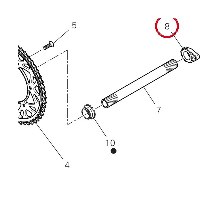 Tendeur chaîne gauche — réf. 37311122AA | Ducati Store