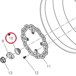 Entretoise ext. 71413901AA — réf. 71413901AA | Ducati Store