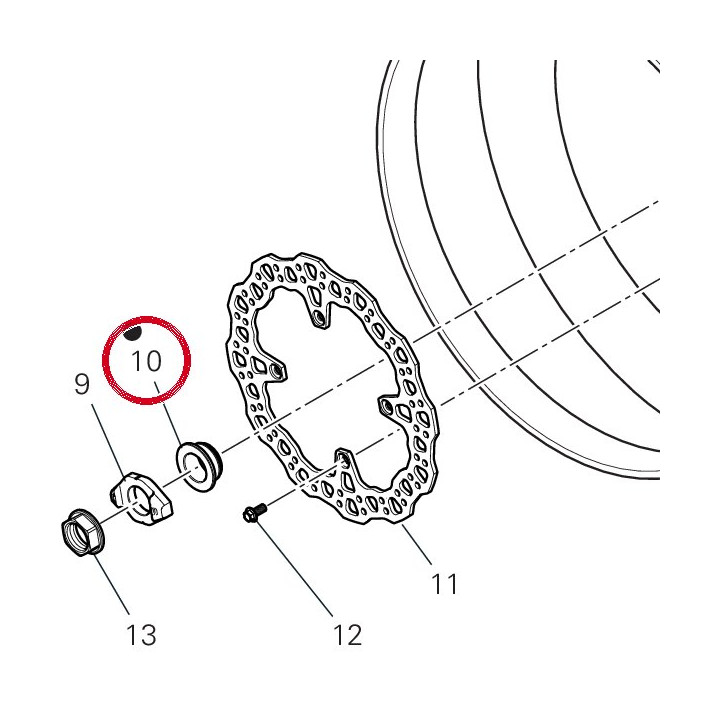Entretoise ext. 71413901AA — réf. 71413901AA | Ducati Store