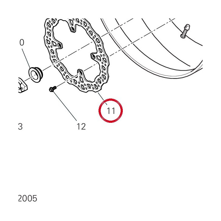 Disque frein arrière — réf. 49242002A | Ducati Store