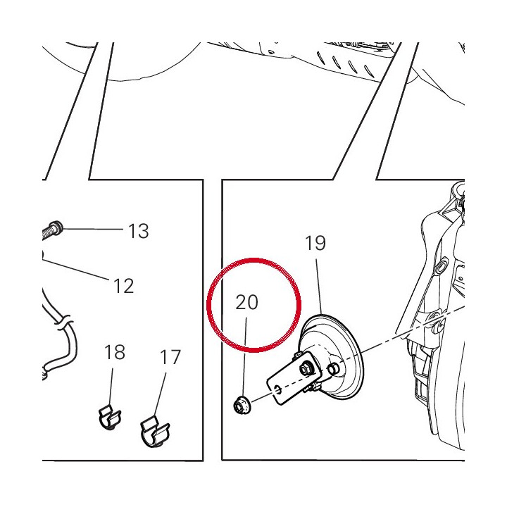 Écrou M8 74941128B — réf. 74941128B | Ducati Store