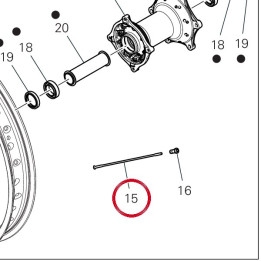 Rayon roue 49610232AA — réf. 49610232AA | Ducati Store