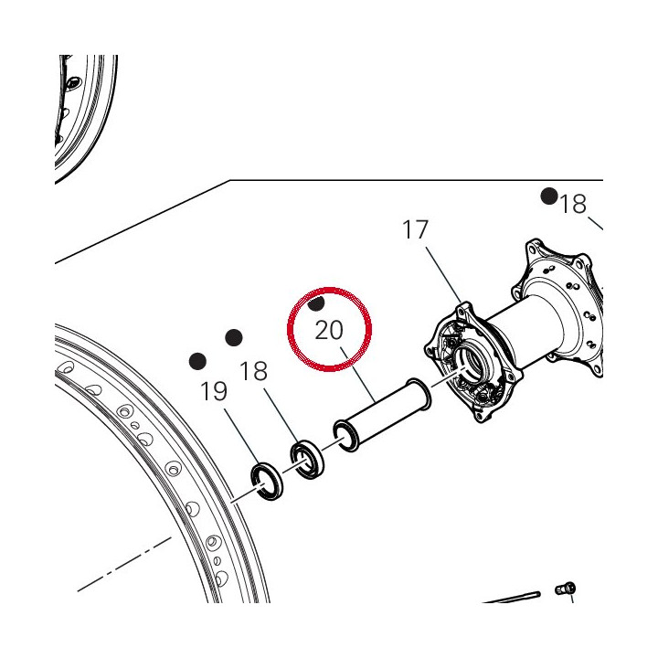 Entretoise interne — réf. 71413881BA | Ducati Store