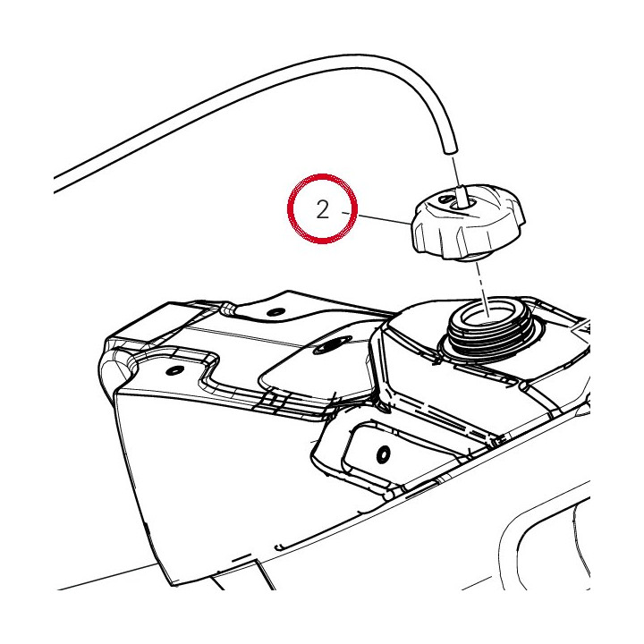 Bouchon réservoir carburant — réf. 89520861A | Ducati Store