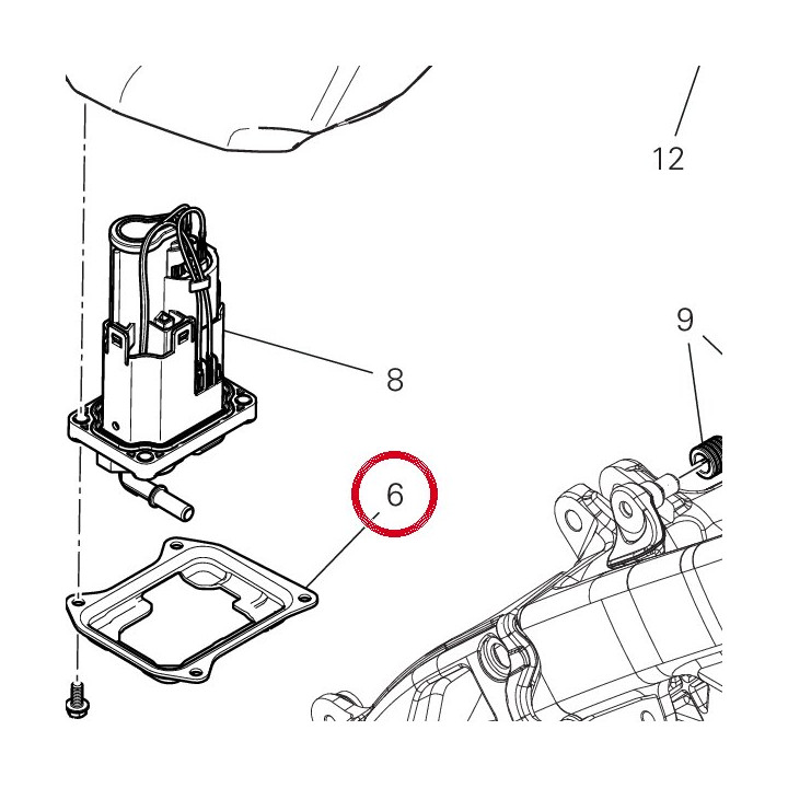 Bride pompe carburant — réf. 16018281AA | Ducati Store