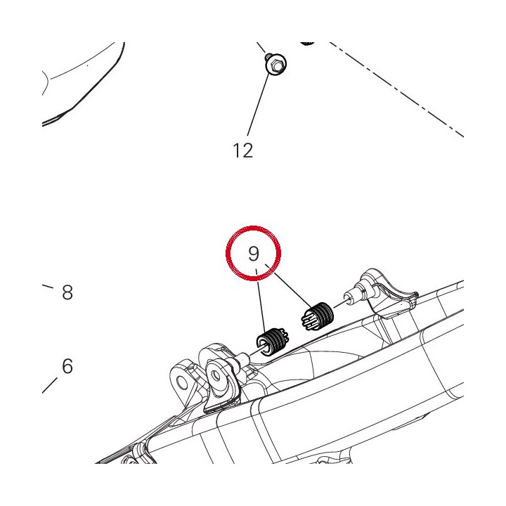Caoutchouc 86614372A — réf. 86614372A | Ducati Store