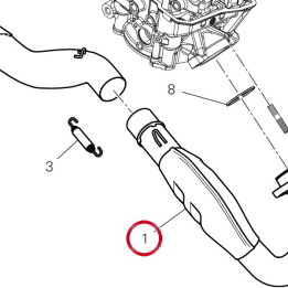 Collecteur D'Echappement — réf. 57015651A | Ducati Store