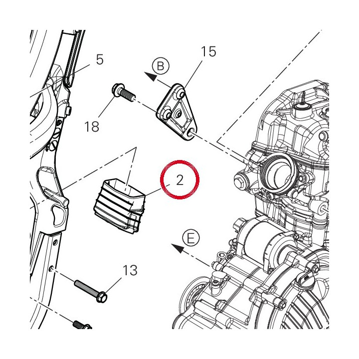 Bouchon inférieur 8721H151A — réf. 8721H151A | Ducati Store