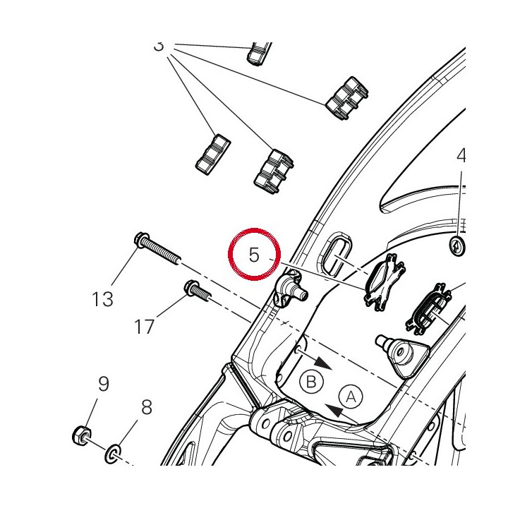 Bouchon cadre 8721H132A — réf. 8721H132A | Ducati Store
