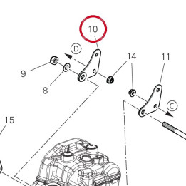 Socle direction gauche — réf. 8271P641AA | Ducati Store