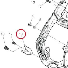 Plaque Porte-Repose-Pied — réf. 8241A912AA | Ducati Store