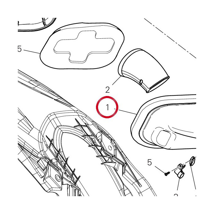 Manchon aspiration corps — réf. 4421A841A | Ducati Store