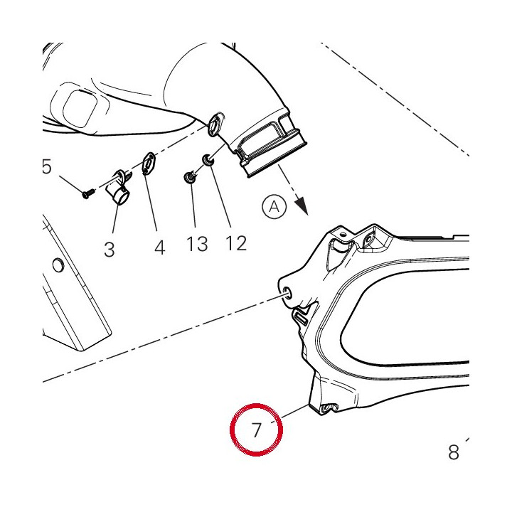 Cloison 4421A861B — réf. 4421A861B | Ducati Store