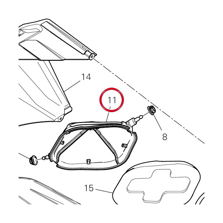 Support filtre à air — réf. 8291T022A | Ducati Store