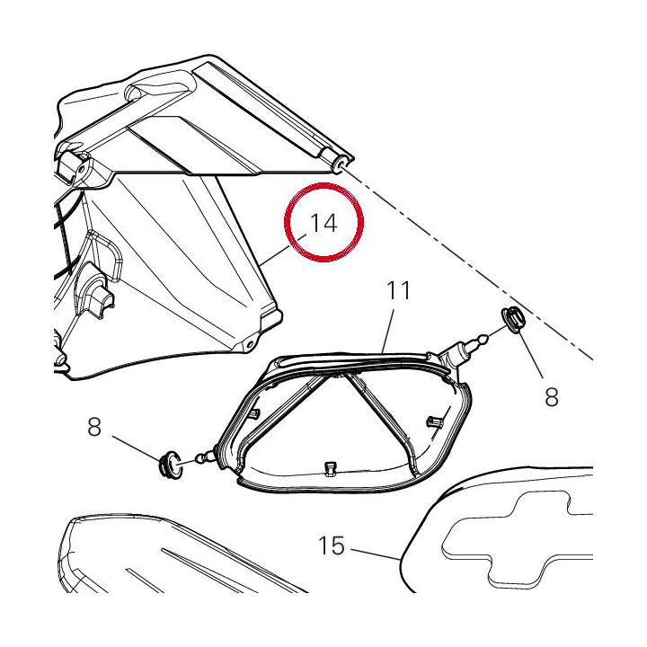 Airbox 4421A871BA — réf. 4421A871BA | Ducati Store