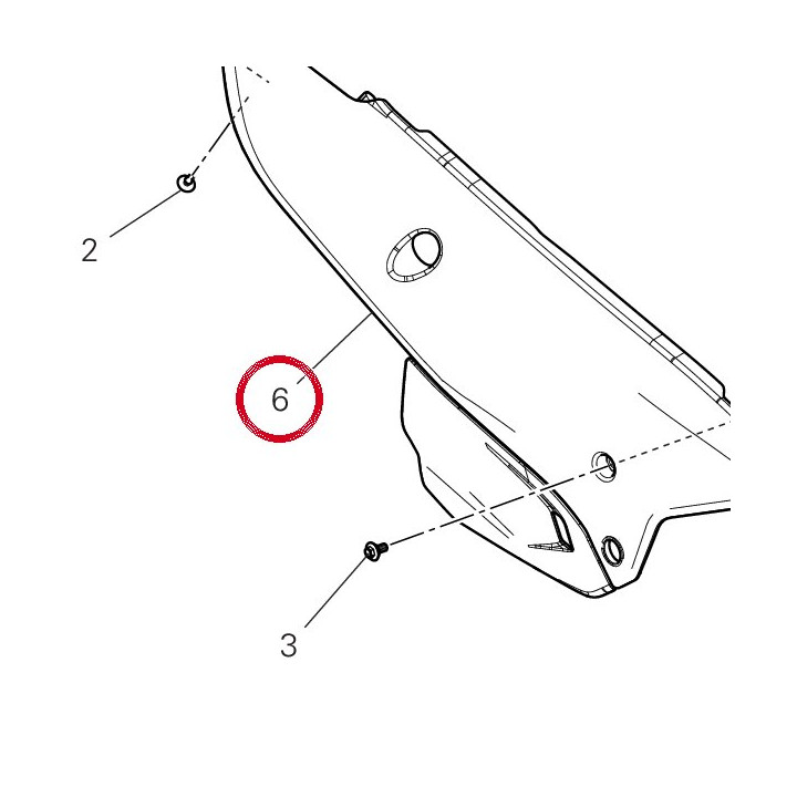 Panneau lateral droit — réf. 48227642BA | Ducati Store