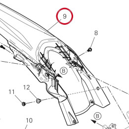 Garde-Boue arrière — réf. 56516833BB | Ducati Store